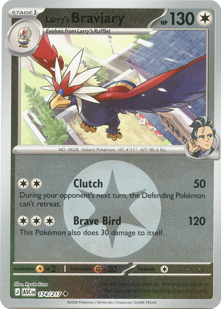 Larry's Braviary (174/217) (Energy Symbol Pattern) [Mega Evolution: Ascended Heroes] - The Mythic Store | 24h Order Processing