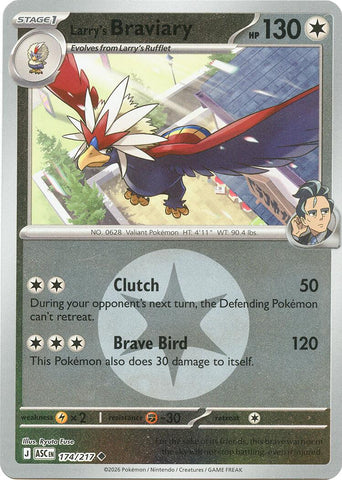 Larry's Braviary (174/217) (Energy Symbol Pattern) [Mega Evolution: Ascended Heroes] - The Mythic Store | 24h Order Processing