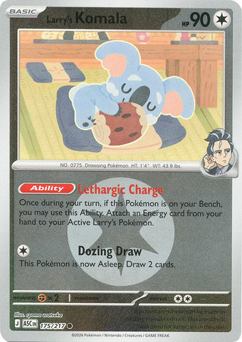 Larry's Komala (175/217) (Energy Symbol Pattern) [Mega Evolution: Ascended Heroes] - The Mythic Store | 24h Order Processing