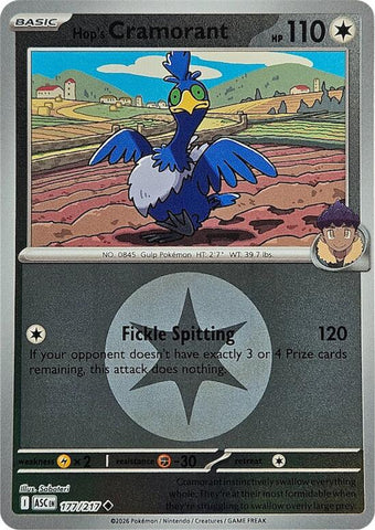 Hop's Cramorant (177/217) (Energy Symbol Pattern) [Mega Evolution: Ascended Heroes] - The Mythic Store | 24h Order Processing