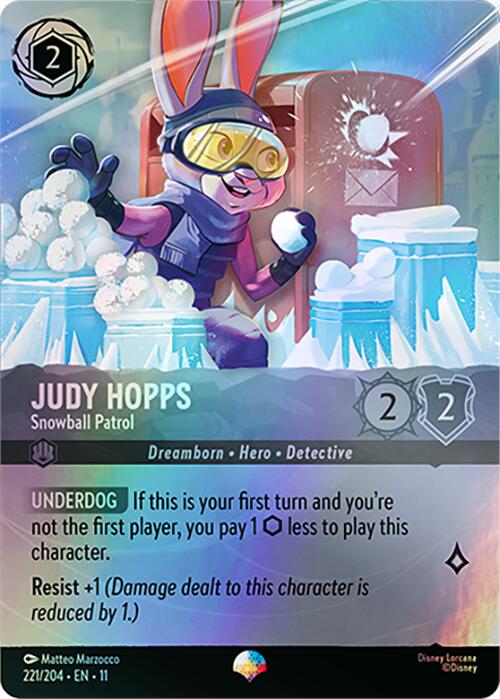 Judy Hopps - Snowball Patrol (Epic) (221/204) [Winterspell] - The Mythic Store | 24h Order Processing
