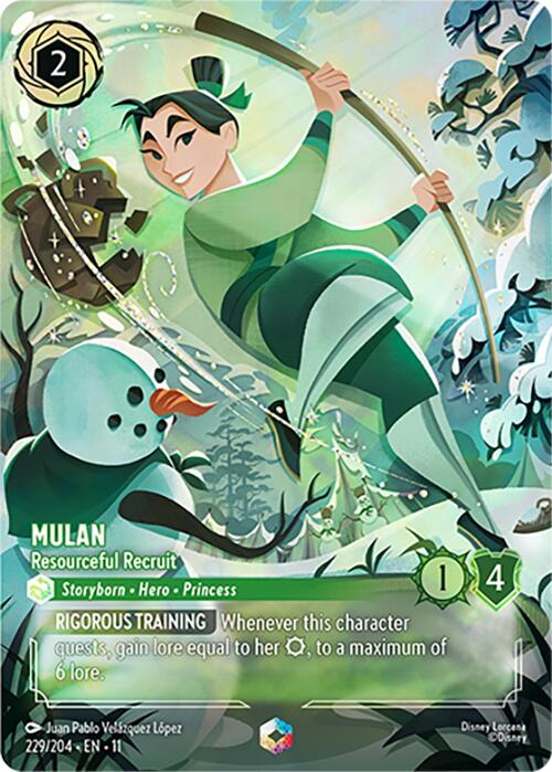 Mulan - Resourceful Recruit (Enchanted) (229/204) [Winterspell] - The Mythic Store | 24h Order Processing