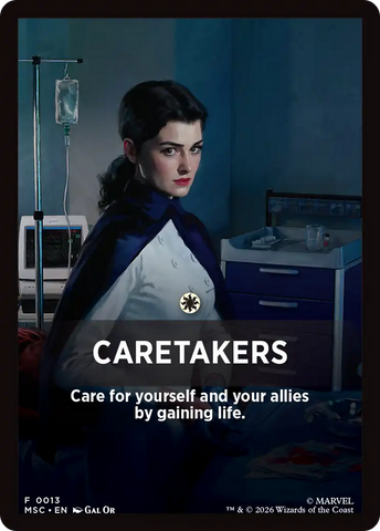 Caretakers Theme Card [Marvel Super Heroes Commander] - The Mythic Store | 24h Order Processing