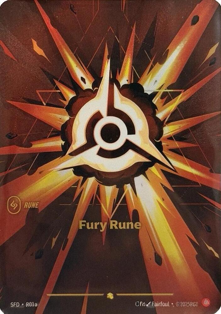 Fury Rune (Alternate Art) (R01a) [Spiritforged] - The Mythic Store | 24h Order Processing