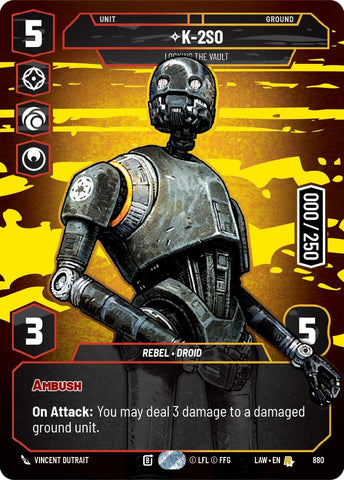 K-2S0 - Locking the Vault (Serialized) (880) (880) [A Lawless Time] - The Mythic Store | 24h Order Processing