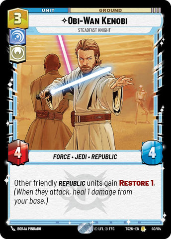 Obi-Wan Kenobi - Steadfast Knight (40/84) (40/84) [Twin Suns] - The Mythic Store | 24h Order Processing