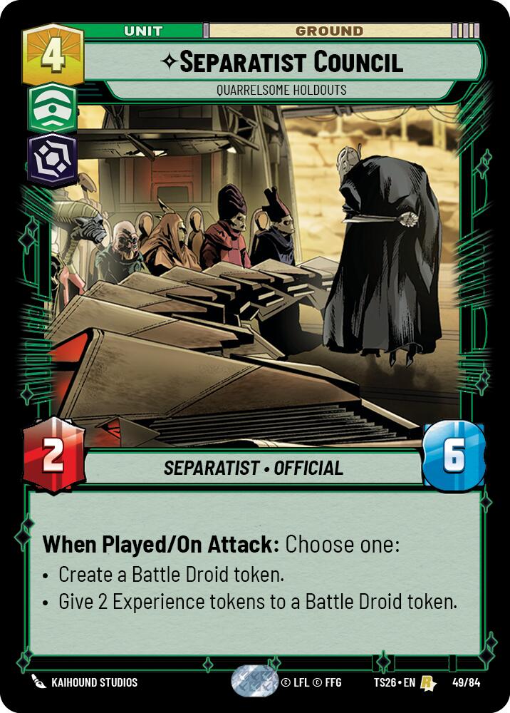 Separatist Counci - Quarrelsome Holdouts (49/84) (49/84) [Twin Suns] - The Mythic Store | 24h Order Processing