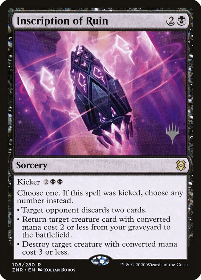 Inscription of Ruin (Promo Pack) [Zendikar Rising Promos] - The Mythic Store | 24h Order Processing