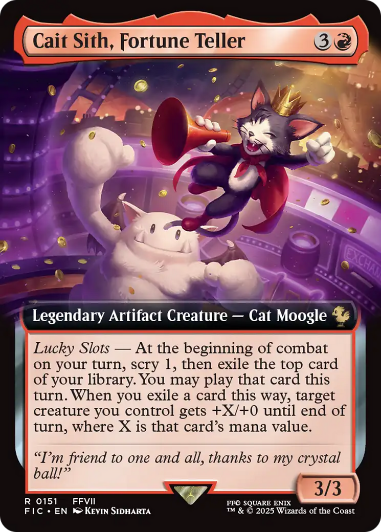 Cait Sith, Fortune Teller (Extended Art) [FINAL FANTASY Commander] - The Mythic Store | 24h Order Processing