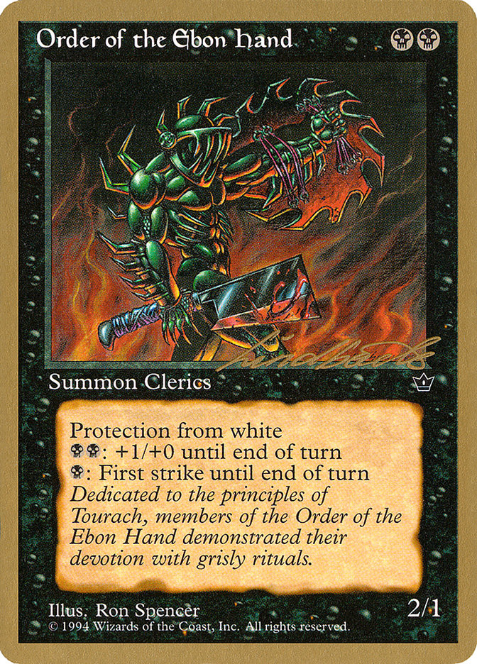 Order of the Ebon Hand (Spencer) (Leon Lindback) [Pro Tour Collector Set] - The Mythic Store | 24h Order Processing
