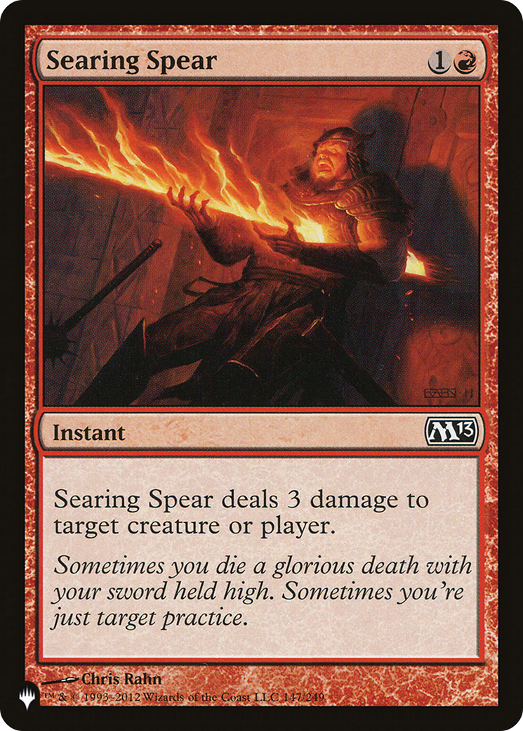 Searing Spear [The List] - The Mythic Store | 24h Order Processing