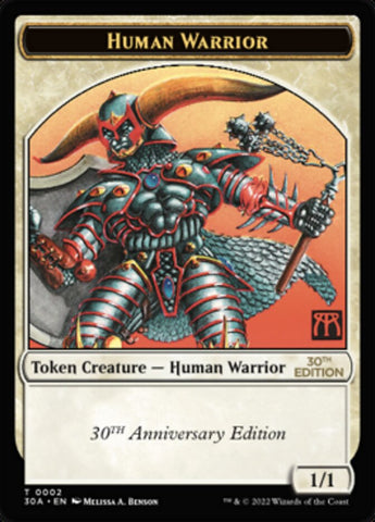 Human Warrior Token [30th Anniversary Tokens] - The Mythic Store | 24h Order Processing