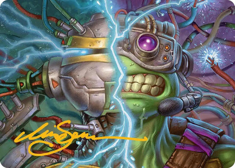 Mind Transfer Protocol Art Card (Gold-Stamped Signature) [Teenage Mutant Ninja Turtles Art Series] - The Mythic Store | 24h Order Processing