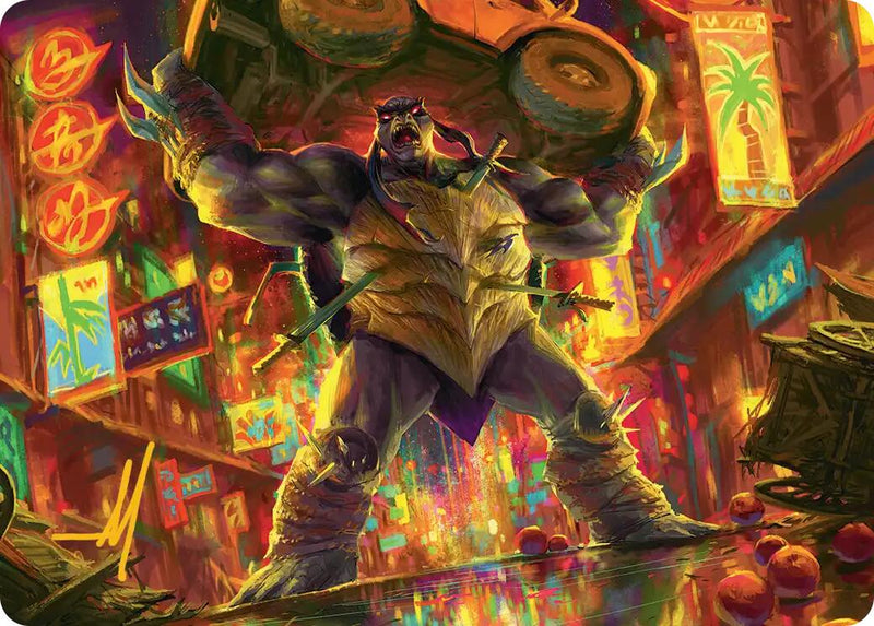 Slash, Reptile Rampager Art Card (Gold-Stamped Signature) [Teenage Mutant Ninja Turtles Art Series] - The Mythic Store | 24h Order Processing