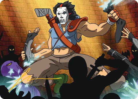Casey Jones, Vigilante Art Card (Gold-Stamped Signature) [Teenage Mutant Ninja Turtles Art Series] - The Mythic Store | 24h Order Processing