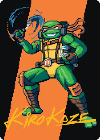 Michelangelo, the Heart Art Card (Gold-Stamped Signature) [Teenage Mutant Ninja Turtles Art Series] - The Mythic Store | 24h Order Processing