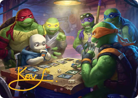 Lessons from Life Art Card (Gold-Stamped Signature) [Teenage Mutant Ninja Turtles Art Series] - The Mythic Store | 24h Order Processing