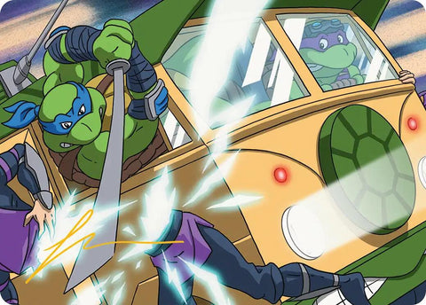 Don & Leo, Problem Solvers Art Card (Gold-Stamped Signature) [Teenage Mutant Ninja Turtles Art Series] - The Mythic Store | 24h Order Processing