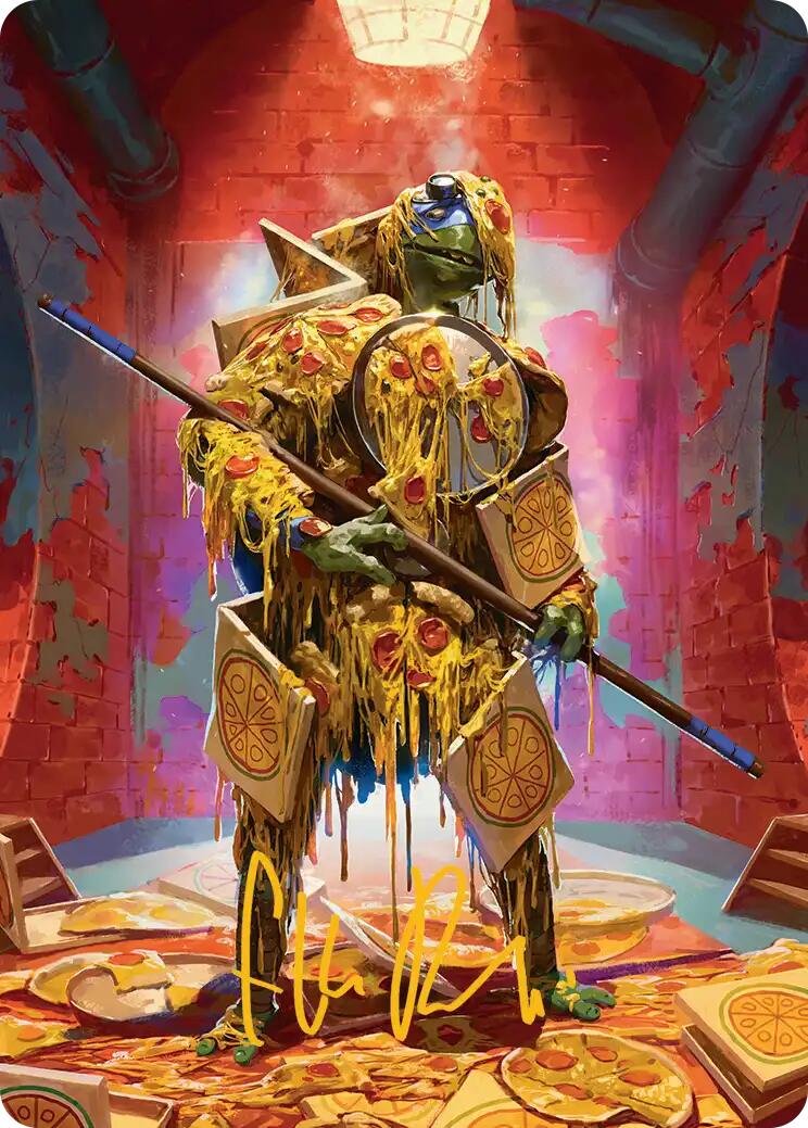 Commander's Plate Art Card (Gold-Stamped Signature) [Teenage Mutant Ninja Turtles Art Series] - The Mythic Store | 24h Order Processing