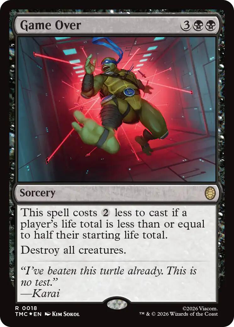 Game Over (Surge Foil) [Teenage Mutant Ninja Turtles Commander] - The Mythic Store | 24h Order Processing
