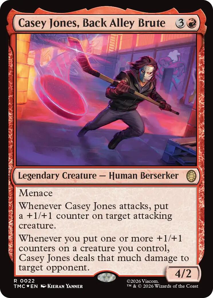 Casey Jones, Back Alley Brute (Surge Foil) [Teenage Mutant Ninja Turtles Commander] - The Mythic Store | 24h Order Processing