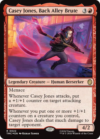 Casey Jones, Back Alley Brute (Surge Foil) [Teenage Mutant Ninja Turtles Commander] - The Mythic Store | 24h Order Processing