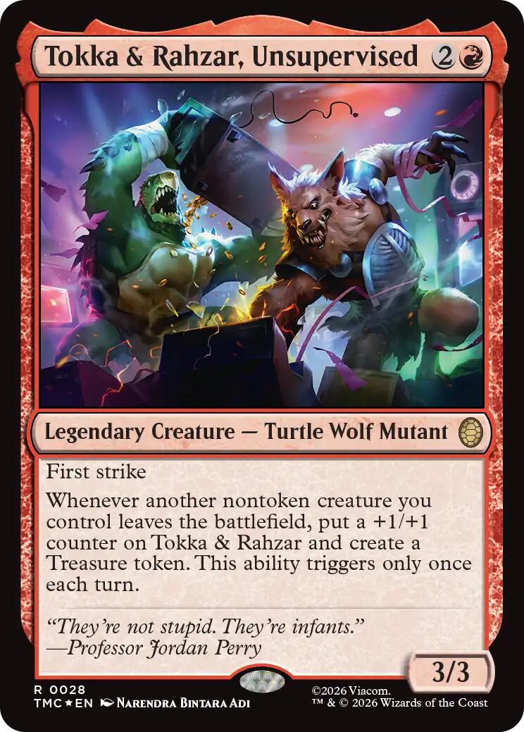 Tokka & Rahzar, Unsupervised (Surge Foil) [Teenage Mutant Ninja Turtles Commander] - The Mythic Store | 24h Order Processing