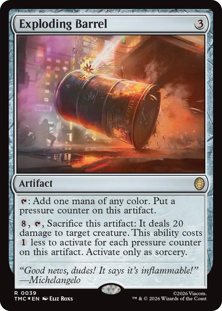 Exploding Barrel (Surge Foil) [Teenage Mutant Ninja Turtles Commander] - The Mythic Store | 24h Order Processing
