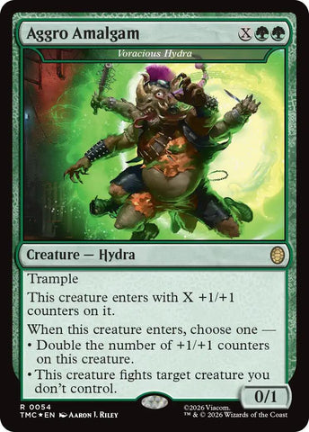 Aggro Amalgam - Voracious Hydra (Surge Foil) [Teenage Mutant Ninja Turtles Commander] - The Mythic Store | 24h Order Processing