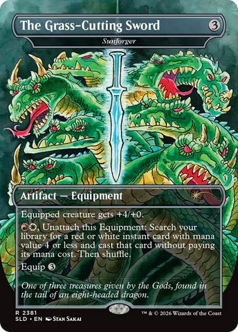 The Grass-Cutting Sword - Sunforger [Secret Lair Drop Series] - The Mythic Store | 24h Order Processing
