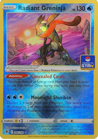 Radiant Greninja (046/189) (Southeast Asia Exclusive) [League & Championship Cards] - The Mythic Store | 24h Order Processing