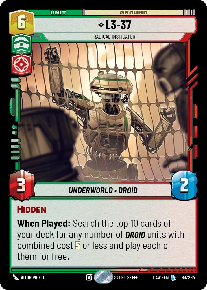 L3-37 - Radical Instigator (63/264) (63/264) [A Lawless Time] - The Mythic Store | 24h Order Processing