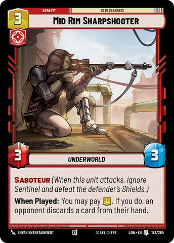 Mid Rim Sharpshooter (193/264) (193/264) [A Lawless Time] - The Mythic Store | 24h Order Processing