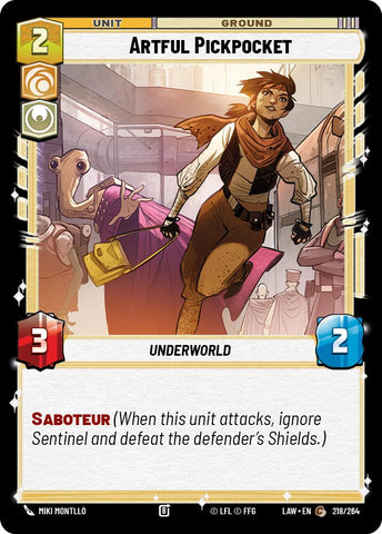 Artful Pickpocket (218/264) (218/264) [A Lawless Time] - The Mythic Store | 24h Order Processing