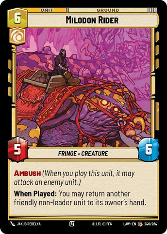 Milodon Rider (240/264) (240/264) [A Lawless Time] - The Mythic Store | 24h Order Processing