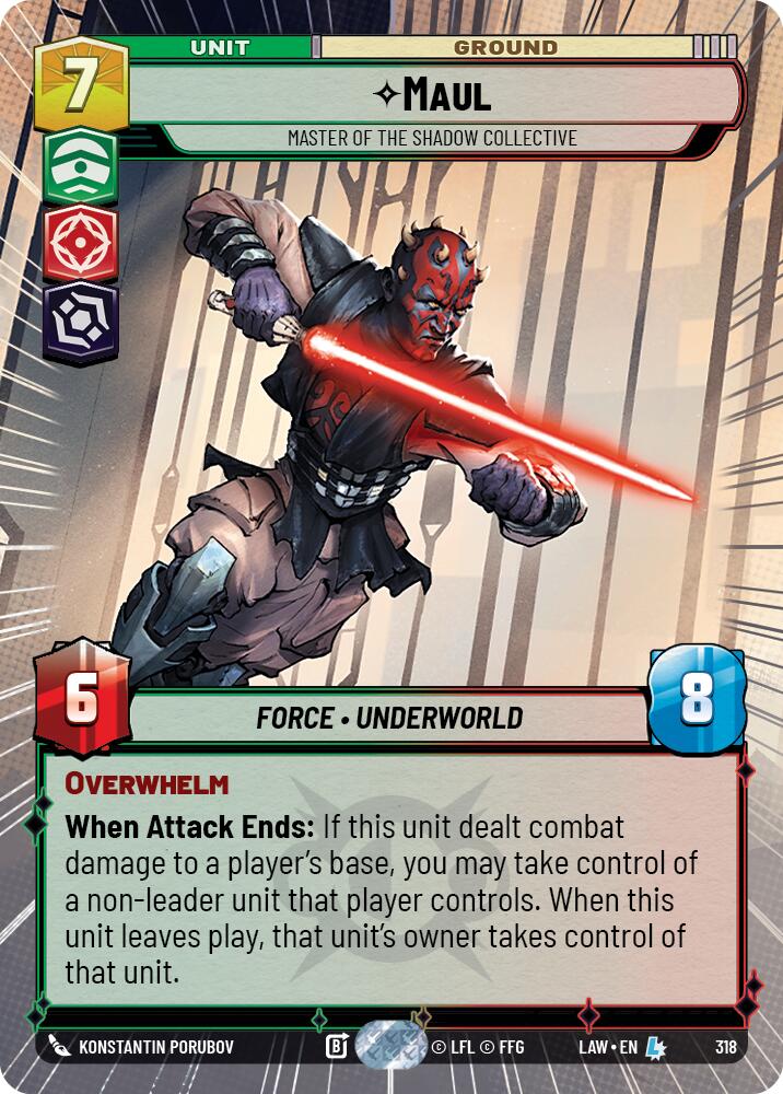Maul - Master of the Shadow Collective (318) (Hyperspace) (318) [A Lawless Time] - The Mythic Store | 24h Order Processing