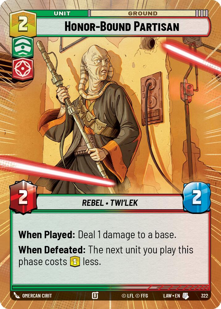 Honor-Bound Partisan - (322) (Hyperspace) (322) [A Lawless Time] - The Mythic Store | 24h Order Processing