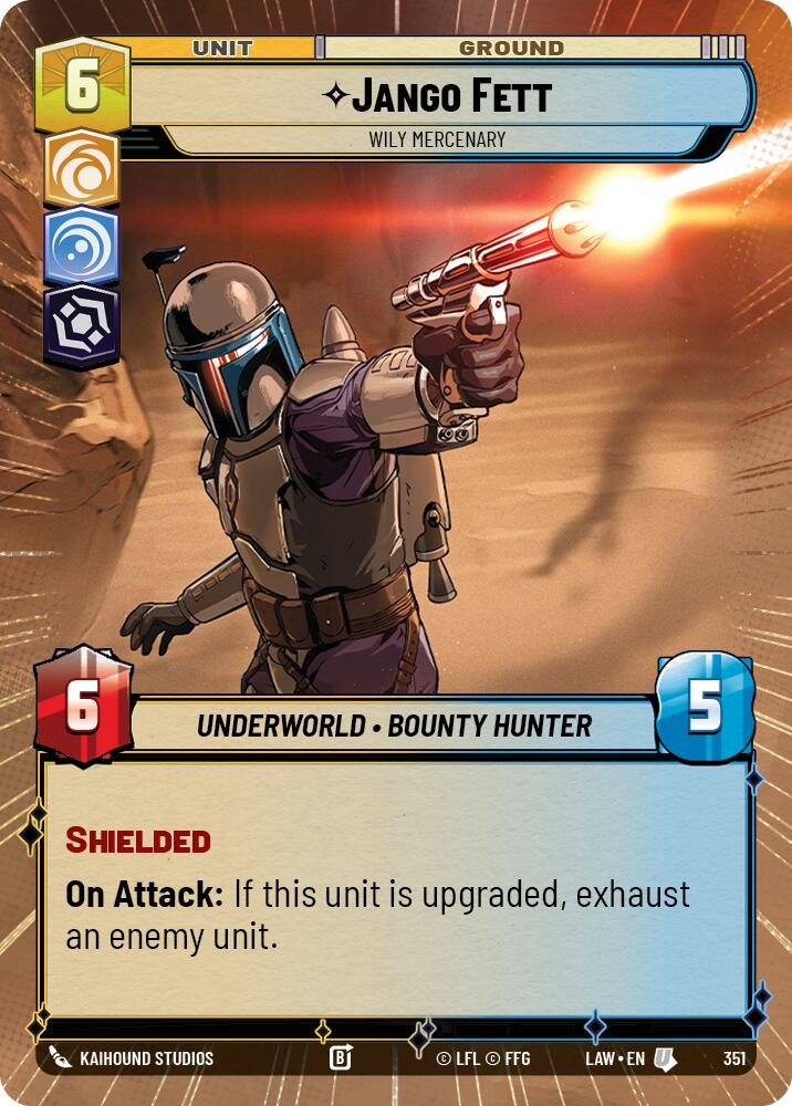 Jango Fett - Wily Mercenary (351) (Hyperspace) (351) [A Lawless Time] - The Mythic Store | 24h Order Processing