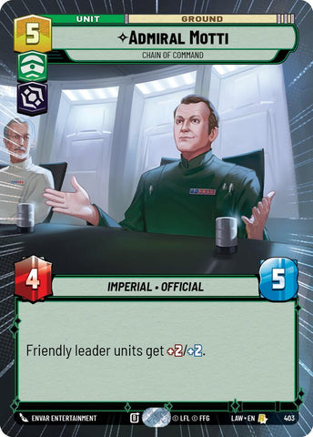 Admiral Motti - Chain of Command (403) (Hyperspace) (403) [A Lawless Time] - The Mythic Store | 24h Order Processing