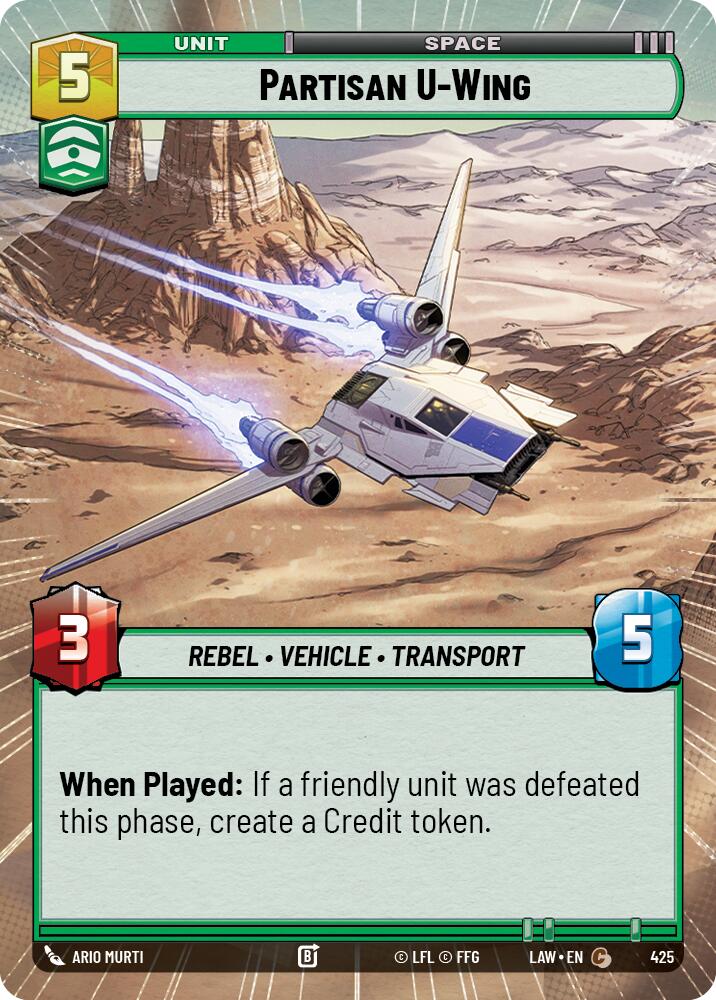 Partisan U-Wing (425) (Hyperspace) (425) [A Lawless Time] - The Mythic Store | 24h Order Processing