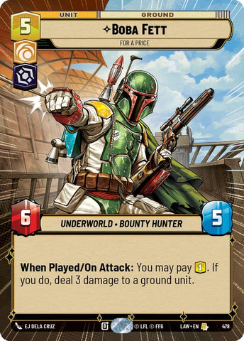 Boba Fett - For a Price (478) (Hyperspace) (478) [A Lawless Time] - The Mythic Store | 24h Order Processing