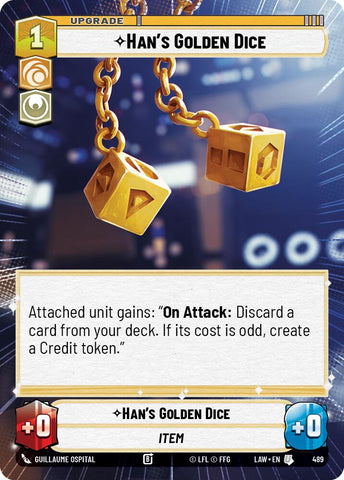 Han's Golden Dice (489) (Hyperspace) (489) [A Lawless Time] - The Mythic Store | 24h Order Processing