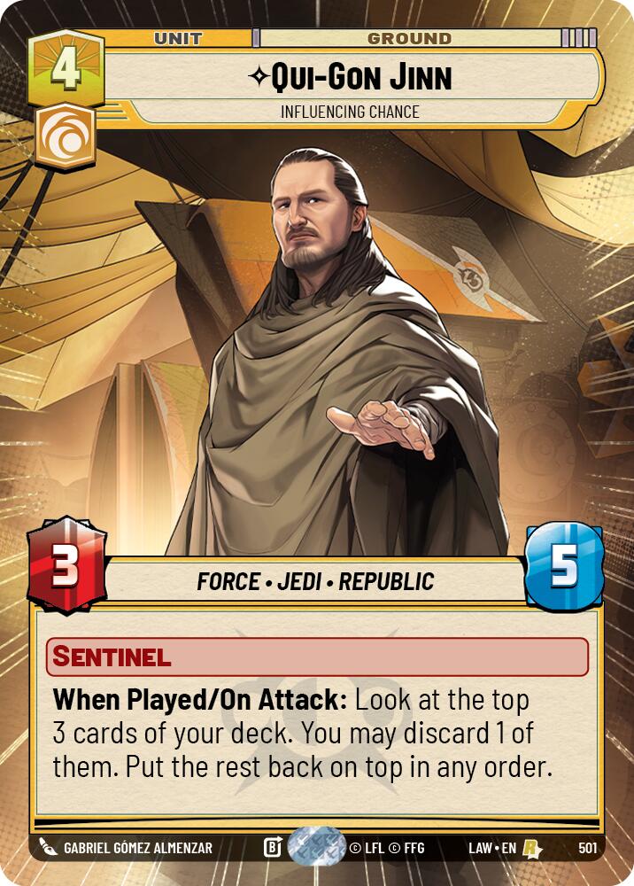 Qui-Gon Jinn - Influencing Chance (501) (Hyperspace) (501) [A Lawless Time] - The Mythic Store | 24h Order Processing