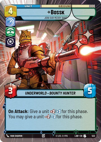 Bossk - Join Our Merry Band (295) (Hyperspace Foil) (295) [A Lawless Time]