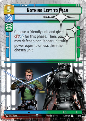 Nothing Left to Fear (543) (Hyperspace Foil) (543) [A Lawless Time] - The Mythic Store | 24h Order Processing