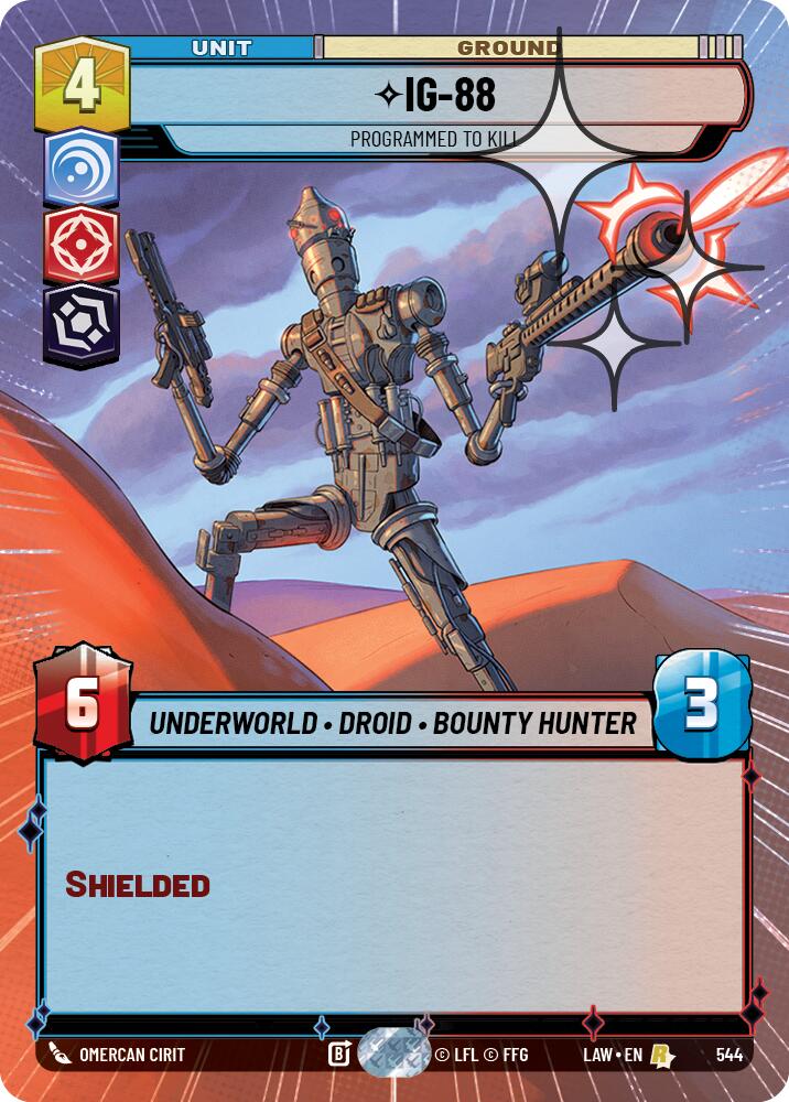 IG-88 - Programmed to Kill (544) (Hyperspace Foil) (544) [A Lawless Time] - The Mythic Store | 24h Order Processing