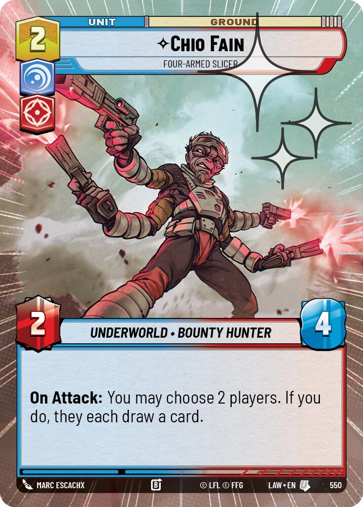 Chio Fain - Four-Armed Slicer (550) (Hyperspace Foil) (550) [A Lawless Time] - The Mythic Store | 24h Order Processing