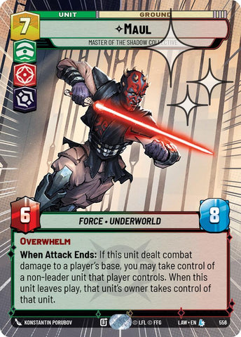 Maul - Master of the Shadow Collective (556) (Hyperspace Foil) (556) [A Lawless Time] - The Mythic Store | 24h Order Processing