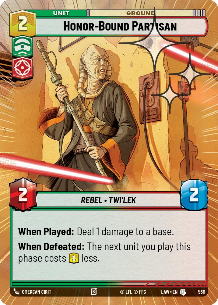 Honor-Bound Partisan - (560) (Hyperspace Foil) (560) [A Lawless Time] - The Mythic Store | 24h Order Processing