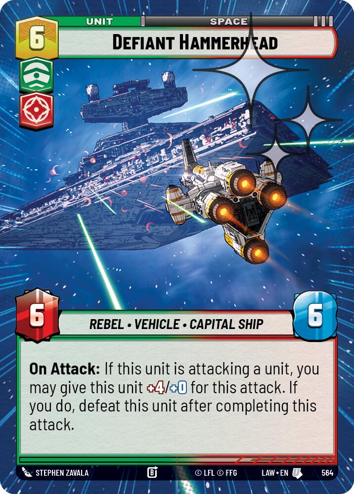 Defiant Hammerhead (564) (Hyperspace Foil) (564) [A Lawless Time] - The Mythic Store | 24h Order Processing